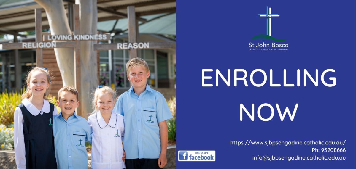 Enrolling now at St John Bosco Engadine St John Bosco Catholic